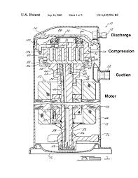 2 Drawing Of A Hermetic Scroll Type Compressor Copeland