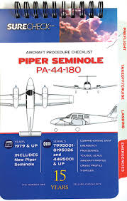 Checklists Piper Seminole Ncl300 Piper Seminole