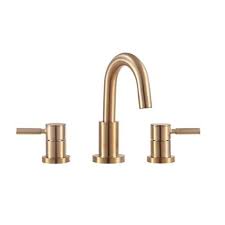 Matte Gold 8 In Widespread Faucet In 2020 Widespread Bathroom Faucet Gold Bathroom Faucet Bathroom Faucets