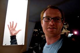 Admiring the antique arms