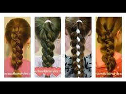 Keep the strands in front of you. How To Four 4 Strand Braid Tutorial Youtube