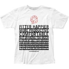 Radiohead Fitter Happier T Shirt Nerdkungfu