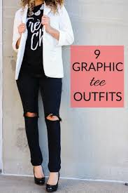 9 Non Boring Ways To Wear A Graphic Tee My Chic Obsession Graphic Tee Outfits Graphic Tshirt Outfit Jeans And T Shirt Outfit