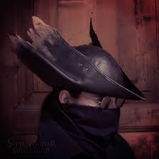 Hunter Leather Hat Replica V 3 Inspired Bloodborne Larp Etsy Leather Hats Bloodborne Bloodborne Cosplay