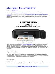 Seiko epson corporation (this printer's manufacturer) license: Panduan Epson L355 Whatlasopa