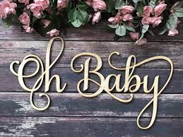 Oh Baby Back Drop Oh Baby Wooden Cutout Oh Baby Baby Shower Etsy In 2021 Baby Backdrop Baby Shower Backdrop Baby Shower Decorations For Boys