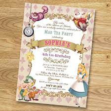Alice Nel Paese Delle Meraviglie Invito Di Babycollarprintables Inviti Alla Festa Di Compleanno Tea Party Di Compleanno Inviti Per Feste