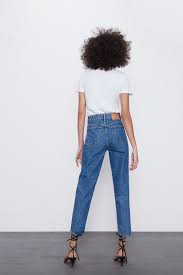 Jean Mom Fit Zara France Vetements Styles Jeans Mom Jean Taille Haute