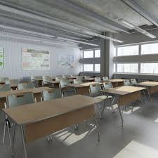 Classroom Interior Design 3d Model Dekorasi Rumah Rumah Sekolah
