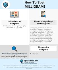 How To Spell Milligram And How To Misspell It Too Spellcheck Net
