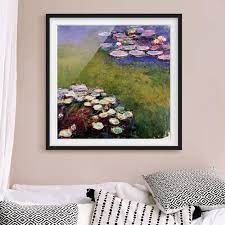Poster Con Cornice Claude Monet Water Lilies Quadrato 1 1 Stampe D Arte Ninfee Monet Arte Grafica