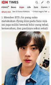 quiz tes gambar ini bisa menebak hasrat terpendammu! Slow Kim Seokjin Indonesia On Twitter Thick Red Lips And They Re Definitely Sexy In Addition Jimin Is Also Included In The List Article Https T Co D9rwseecxx Via Idntimes On Pic