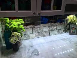 Mirror works with most colorways. Antique Mirror Tiles Kitchen Backsplash Update The Glass Shoppe A Division Of Builders Glass Of Bonita Inc