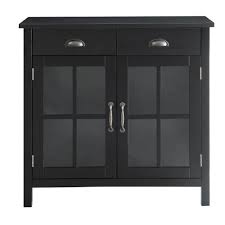 Find a black glass cabinet on gumtree, the #1 site for stuff for sale classifieds ads in the uk. Urban Style Living Olivia Black Accent Cabinet 2 Glass Doors And 2 Drawers Sk19087d2 Bk The Home Depot