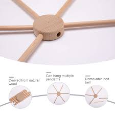 Buy Wooden Hanger Hi Baby Monment Wooden Mobile Hanger Handmade Diy Baby Crib Mobile One Online In Poland B08sq837jy