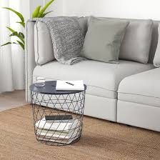 Kvistbro Storage Table Dark Blue Ikea Table Storage Ikea Living Room Seating