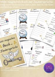 Unterrichtsmaterialien Kaufen Verkaufen Lehrermarktplatz Magisches Buch Zauberspruche Bucher