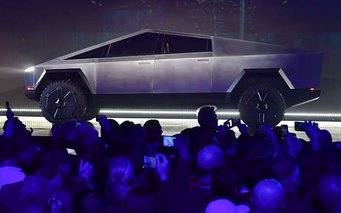 Elon Musk unveils Tesla's new Cybertruck, accidentally breaks two windows