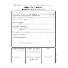Decont Cheltuieli A5 Tipar Fata Verso 100 File Carnet