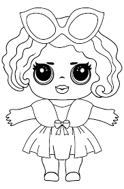 Printable pages for kids and their. L O L Surprise Doll Leading Baby Free Online