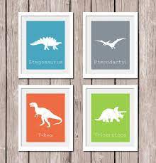 Instant Download Set Of 4 Dinosaurs Printable By Kozyartprints 2 00 Big Boy Bedrooms Dinosaur Bedroom Big Boy Room