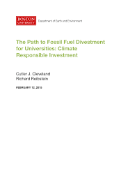 Pdf The Path To Fossil Fuel Divestment For Universities