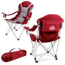 Reclining Camp Chair Ohio State Buckeyes Camping Chairs Beach Camping Picnic Time