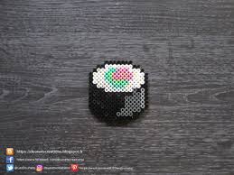 Sushi Makizushi Perles Hama Sushi Makizushi Perler Beads Perles A Tisser Perles Hama Kawaii Perles Hama