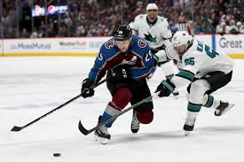 Nathan mackinnon, mathew barzal, brent burns, tyson barrie. Sharks Have No Answers For Nathan Mackinnon While Their Top Guys Are Invisible In Game 4 Loss The Athletic