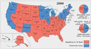 Us Election Of 2000 Map Gis Geography