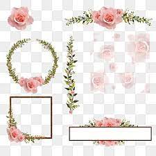 Colorful Floral Border Design Png Free Download Floral Frame Green Png And Vector With Transparent Background For Free Download Flower Border Png Flower Border Floral Border Design