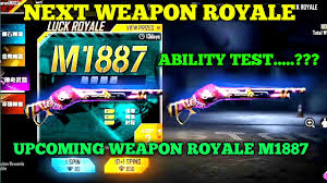 Join a group of up to 50 players as they battle to the death on an enormous island full of weapons and vehicles. Garena Free Fire Upcoming Weapon Royale Next Weapon Royale M1887 New Next Weapon Royale Ff Youtube