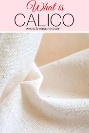 Calico 100% Unbleached Cotton Fabric - Heavy Weight