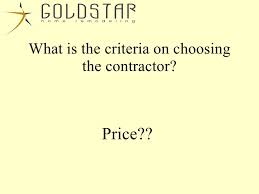 If we were to do it again, or when we purchase our next home, we will call gold star remodeling again. Gold Star Home Remodeling Presentation
