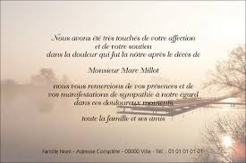 Faire Part Carte De Remerciement Deces Carte Remerciement Condoleances Remerciement Deces