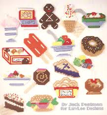 junk food fridge magnets cross stitch chart 21 designs