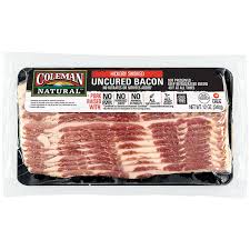 Hickory Smoked Bacon Coleman Natural Uncured Bacon Is All Natural With No Added Nitrates Or Nitrites And Smoked Wit In 2020 Uncured Bacon Smoked Bacon Hickory Smoked
