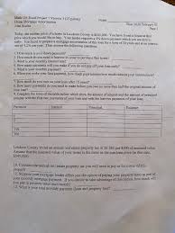 Math 154 Excel Project 1 Version 1 15 Points Hom Chegg Com