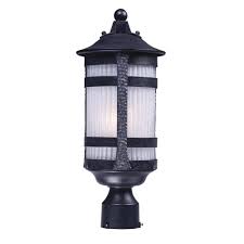 Maxim Lighting Casa Grande 8 In Wide 1 Light Outdoor Anthracite Post Light Outdoor Post Lights Lamp Post Lights Maxim Lighting