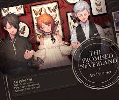 The Promised Neverland Art Print Set In 2020 Neverland Art Art Art Print Set