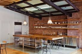 Although intended for use as a prep station or kitchen island, this console can also be easily repurposed as a work table or broad side table in home workshops, rec rooms, & garages. Industrial Style Kitchen Island Snaz Today