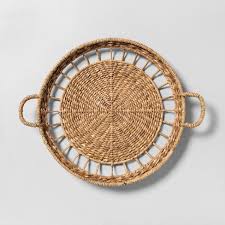 Place in a bedroom or beneath a window in your living space, dressed with a cushion or two, the perfect place to r. Woven Tray Wall Decor Hearth Hand With Magnolia Target
