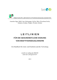 Leitlinien Fur Die Gesundheitliche Eignung Bundesministerium Fur