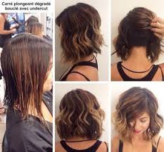 Carre Plongeant Degrade Boucle Undercut Coupe De Cheveux Cheveux Carre Plongeant Degrade