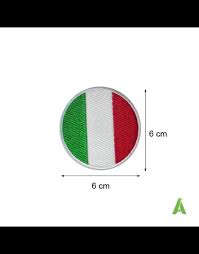 Le drapeau d'italie est composé de triband vertical. Drapeau De L Italie Rond Themocollant Et A Coudre De Arem Italia