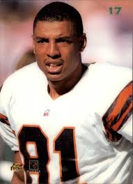 1996 Playoff Contenders Leather #17 Carl Pickens G