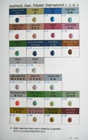 China Synthetic Opal Polymer Impregnated Color Chart China