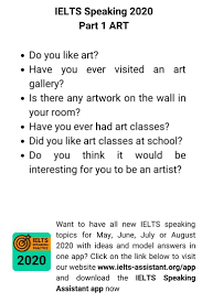 Ielts Speaking Part 1 May August 2020 Ielts English Study Speaking