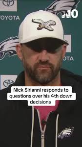 Eagles head coach Nick Sirianni responded to criticism over his decision to  go for it