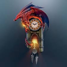 The Bradford Exchange Sculptural Dragon Wall Clock with Gothic Cathedral  Case Lights Up and Roars : Amazon.co.uk: Home & Kitchen